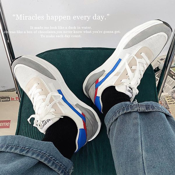 Tenisi barbati din piele intoarsa ecologica