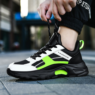 Adidasi de toamna barbatesti din imitatie de piele cu sireturi - trei culori