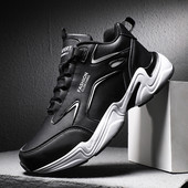 Tenisi casual din piele ecologica cu sireturi