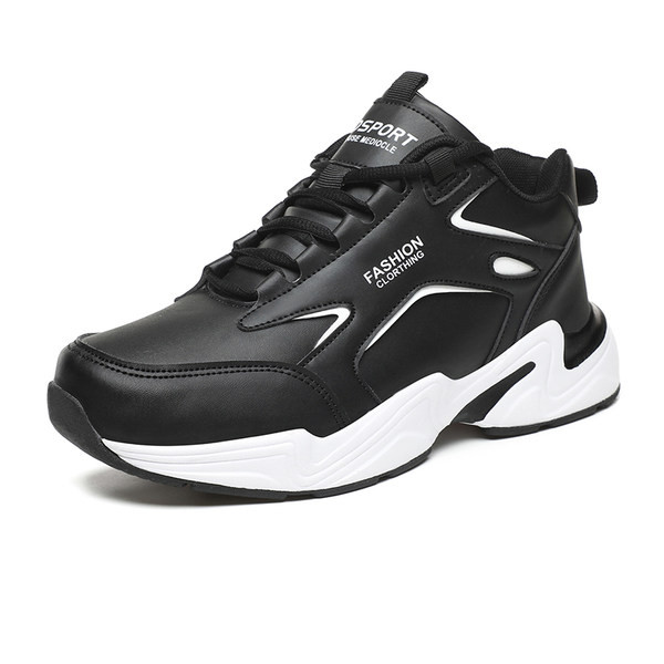 Tenisi casual din piele ecologica cu sireturi