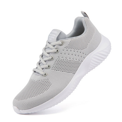 Casual αθλητικά παπούτσια με κορδόνια - μαύρο, γκρι και μπλε χρώμα