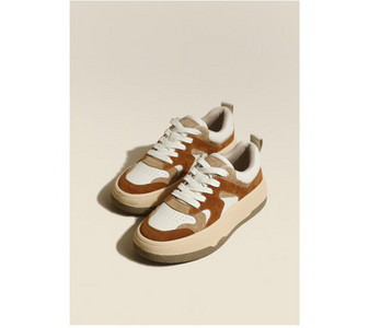 Γυναικεία sneakers από τεχνητό σουέτ με επίπεδη σόλα