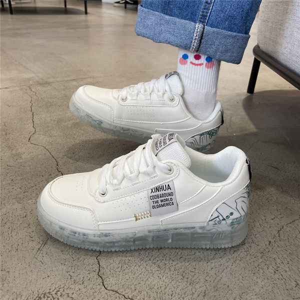 Adidași de damă cu talpă din silicon de culoare albă