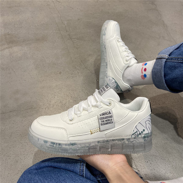 Adidași de damă cu talpă din silicon de culoare albă