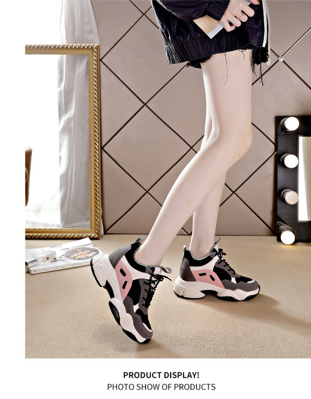 Tenisi actuali dama cu platforma si sireturi