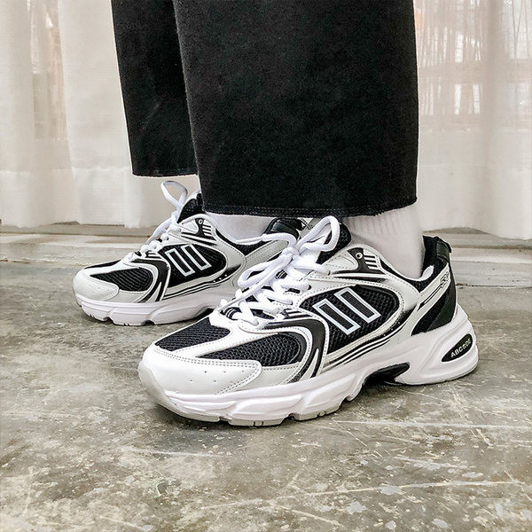 Adidași respirabili pentru bărbați, cu plasă și șireturi