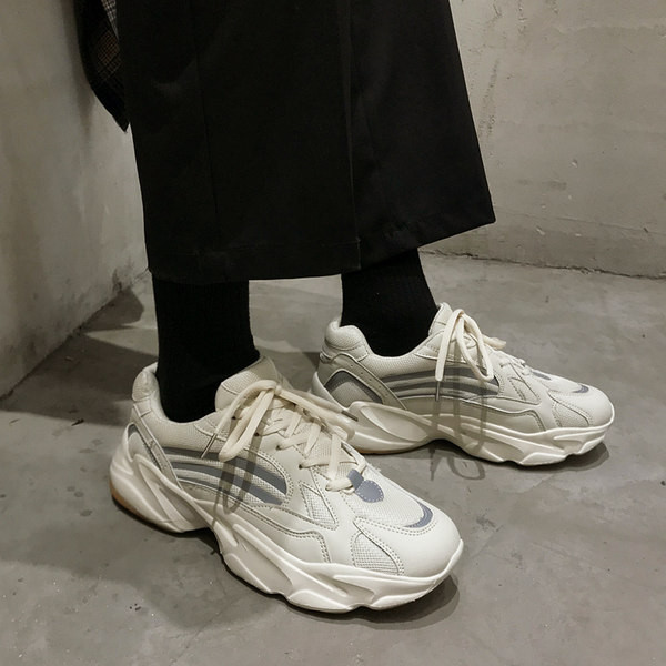 Adidasi barbati din piele ecologica cu talpa inalta