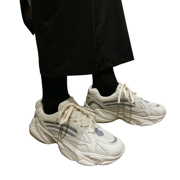 Adidasi barbati din piele ecologica cu talpa inalta