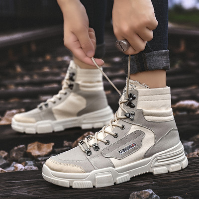 Cizme de iarna pentru barbati cu sireturi - mai multe modele