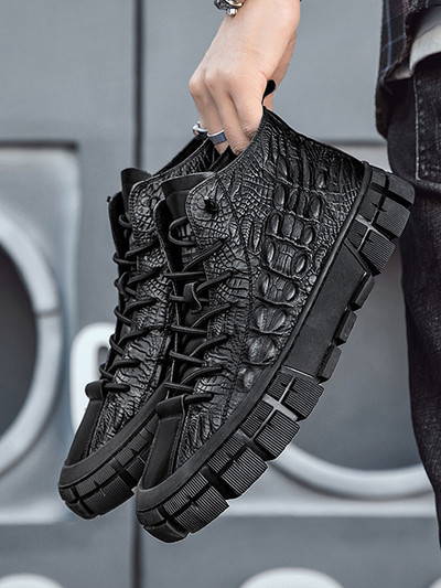 Cizme din piele pentru bărbați - mai multe modele