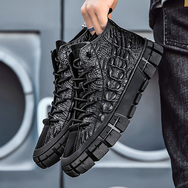 Cizme din piele pentru bărbați - mai multe modele