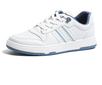 Γυναικεία sneakers με μπορντούρα και επίπεδη σόλα μονόχρωμα