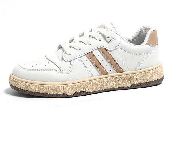 Γυναικεία sneakers με μπορντούρα και επίπεδη σόλα μονόχρωμα