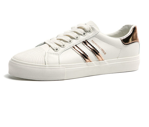 Κομψά γυναικεία sneakers με μπορντούρα και επίπεδη σόλα