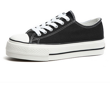 Tenisi casual dama din material textil model uni