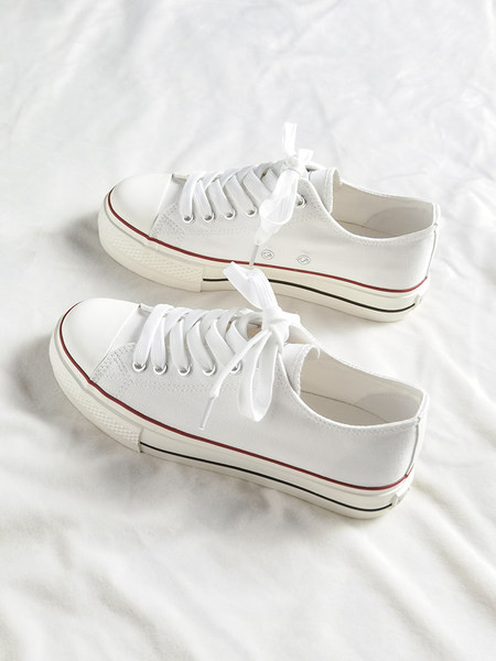 Casual γυναικεία sneakers από ύφασμα απλό μοντέλο