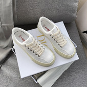 Tenisi dama eleganti din imitatie de piele cu talpa plata