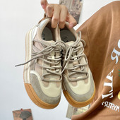 Tenisi casual dama cu talpa plata in doua culori