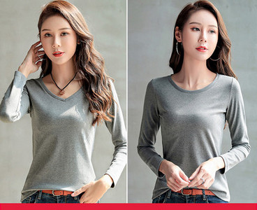 Casual βαμβακερές μπλούζες - 2 τεμάχια