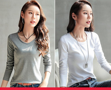 Casual βαμβακερές μπλούζες - 2 τεμάχια