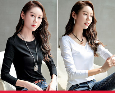 Casual βαμβακερές μπλούζες - 2 τεμάχια