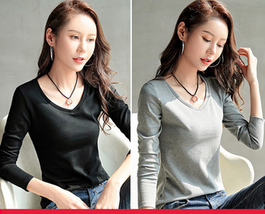 Casual βαμβακερές μπλούζες - 2 τεμάχια