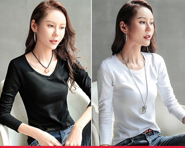 Casual βαμβακερές μπλούζες - 2 τεμάχια