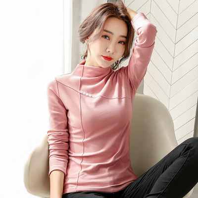 Polo toamna-iarna cu nasturi decorativi