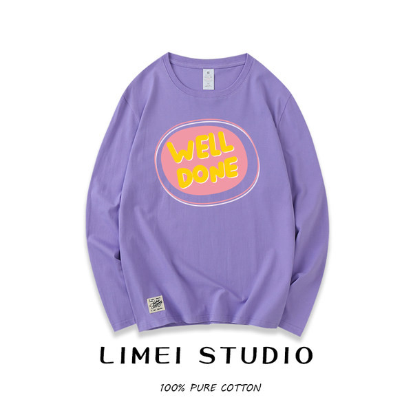 Bluză casual din bumbac cu imprimeu color