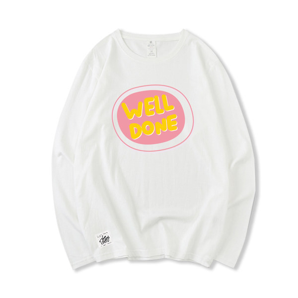 Bluză casual din bumbac cu imprimeu color