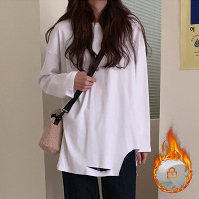 Γυναικεία casual μπλούζα με οβάλ λαιμόκοψη - δύο μοντέλα