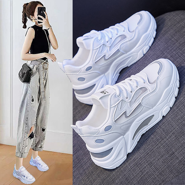 Κομψά γυναικεία sneakers με επίπεδη σόλα σε δύο μοντέλα