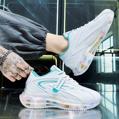 Νέο μοντέλο ανδρικά sneakers που αναπνέουν με χρωματιστή σόλα