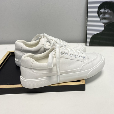 Γυναικεία casual sneakers απλό υφασμάτινο μοντέλο