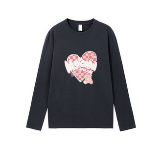 Γυναικεία βαμβακερή μπλούζα με απλικέ χρώμα