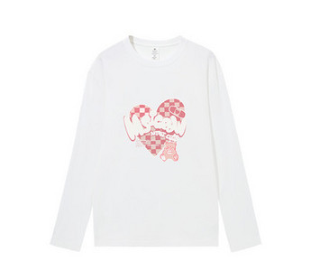 Γυναικεία βαμβακερή μπλούζα με απλικέ χρώμα