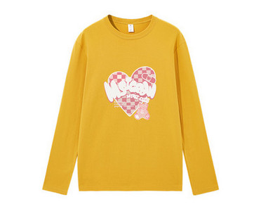 Γυναικεία βαμβακερή μπλούζα με απλικέ χρώμα