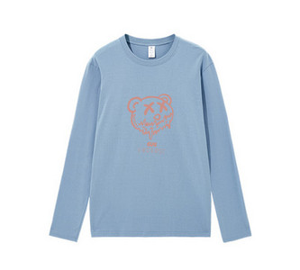 Casual μπλούζα με στάμπα και οβάλ λαιμόκοψη