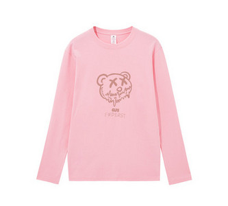 Casual μπλούζα με στάμπα και οβάλ λαιμόκοψη