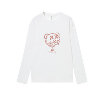 Casual μπλούζα με στάμπα και οβάλ λαιμόκοψη