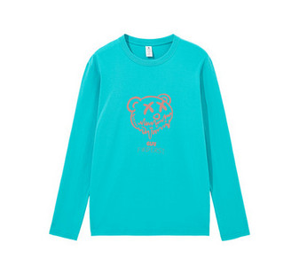 Casual μπλούζα με στάμπα και οβάλ λαιμόκοψη