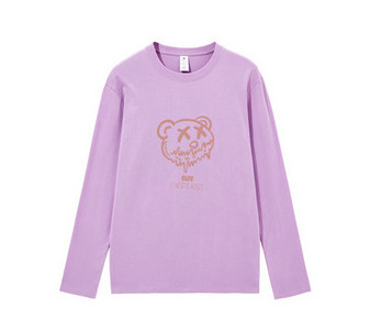 Casual μπλούζα με στάμπα και οβάλ λαιμόκοψη