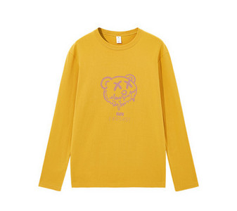 Casual μπλούζα με στάμπα και οβάλ λαιμόκοψη