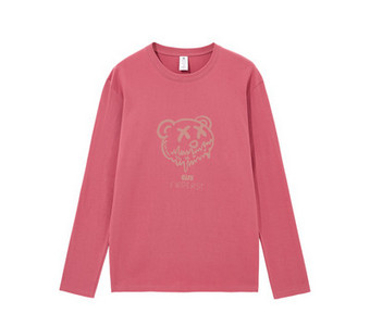 Casual μπλούζα με στάμπα και οβάλ λαιμόκοψη