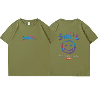 Casual t-shirt με απλικέ και κοντό μανίκι για γυναίκες