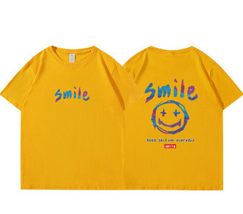 Casual t-shirt με απλικέ και κοντό μανίκι για γυναίκες