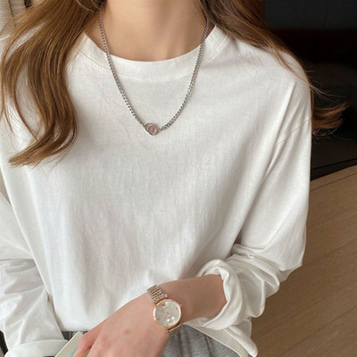 Γυναικεία βαμβακερή μπλούζα με έγχρωμη στάμπα