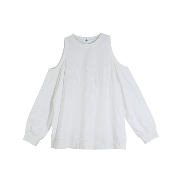 Bluză modernă de toamnă cu umerii goi