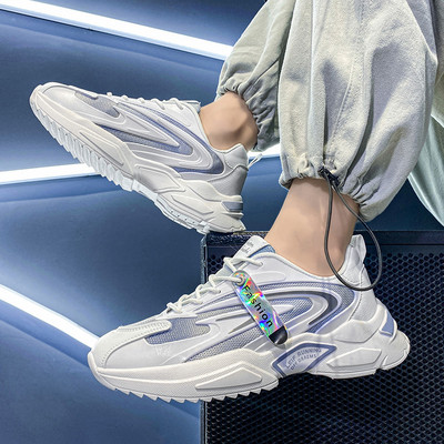 Ανδρικά sneakers άνοιξη-φθινόπωρο με ψηλή σόλα - δύο μοντέλα