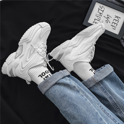 Ανδρικά sneakers άνοιξη-φθινόπωρο με ψηλή σόλα - δύο μοντέλα